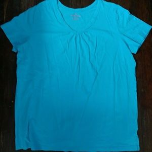 Woman Within Light Blue Top